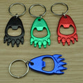 Bear Claw Shape Bottle Opener Key Chain Anodized Aluminum