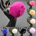 Furry Pom Pom Ball Key Chain