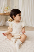 Organic Cotton Adrienne Playsuit - Josepha Egret Small