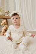 Organic Cotton Clemence Wrap Top - Josepha Egret Small
