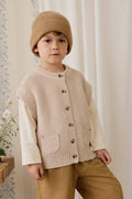 Rome Knit Vest - Oat Marle