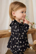 Organic Cotton Caroline Playsuit - Cassie Caviar