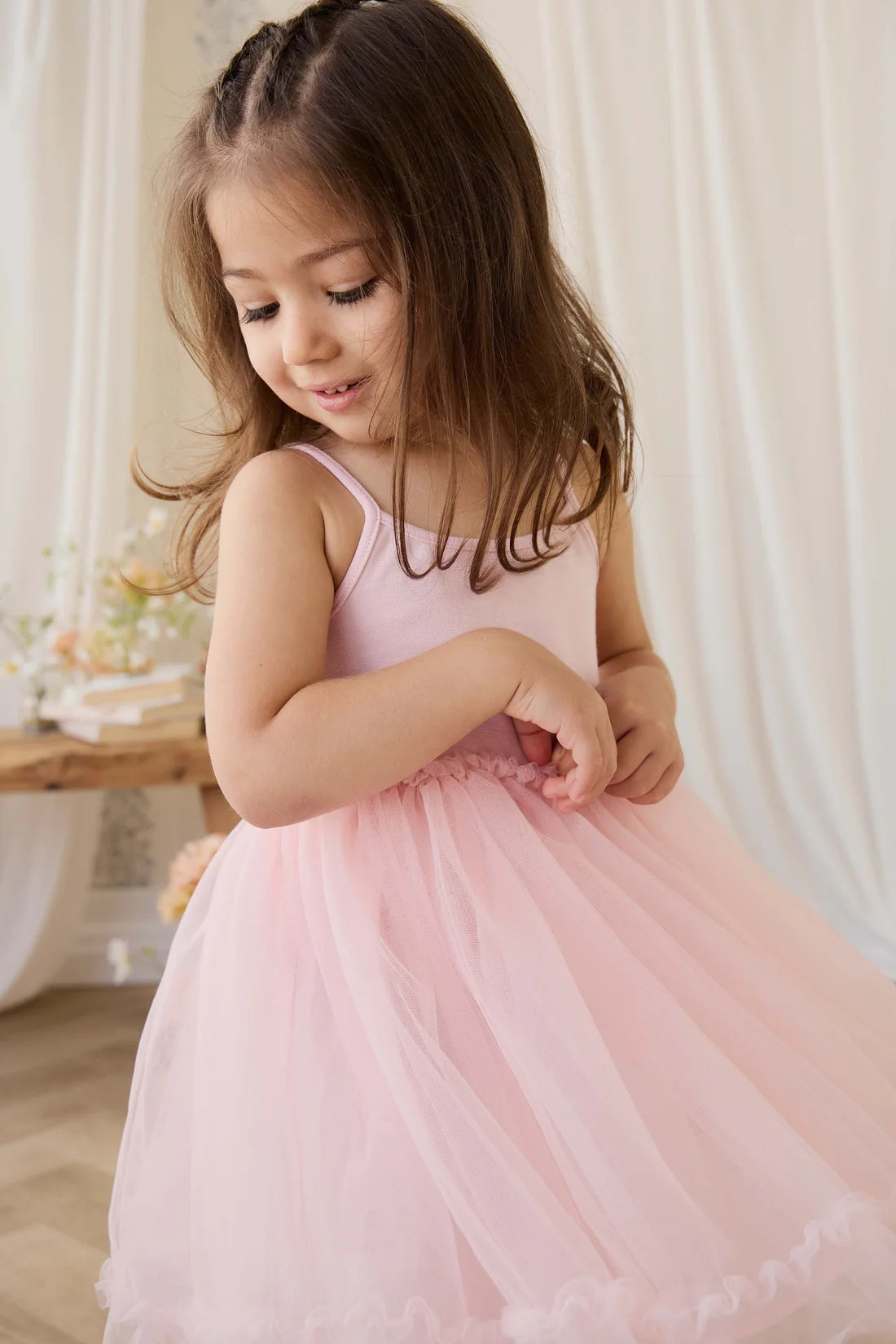 Malani Tulle Dress - Frosting