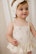 Organic Cotton Astra Playsuit - Josepha Egret Small