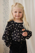Organic Cotton Caroline Blouse - Cassie Caviar