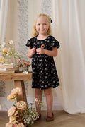 Organic Cotton Caroline Dress - Cassie Caviar