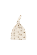 Organic Cotton Knot Beanie - Honey Bear Cloud