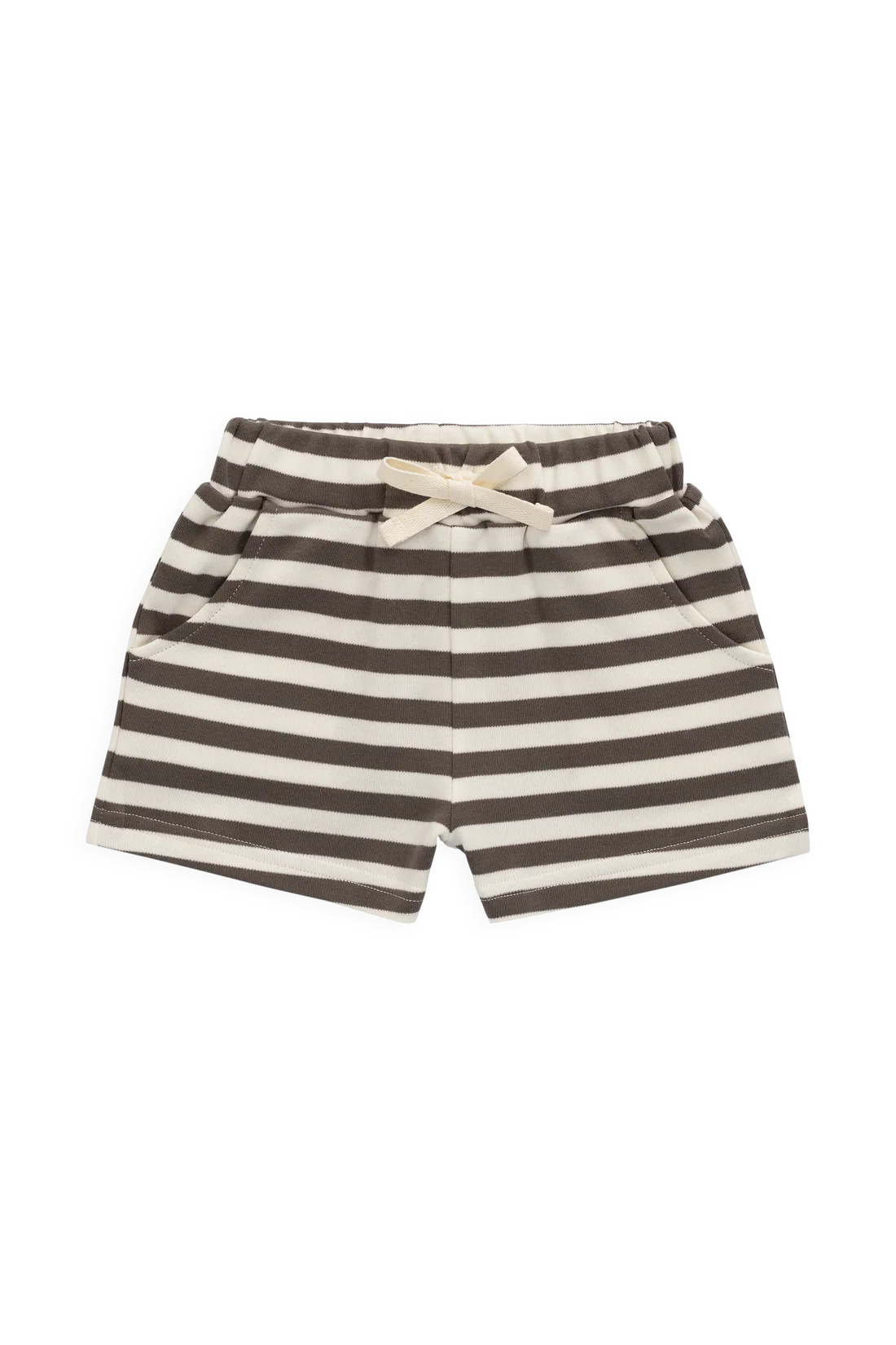 Pima Cotton Wesley Short - Essential Stripe Raku/Cloud