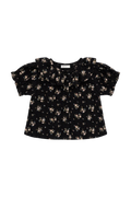 Organic Cotton Alora Top - Cassie Caviar