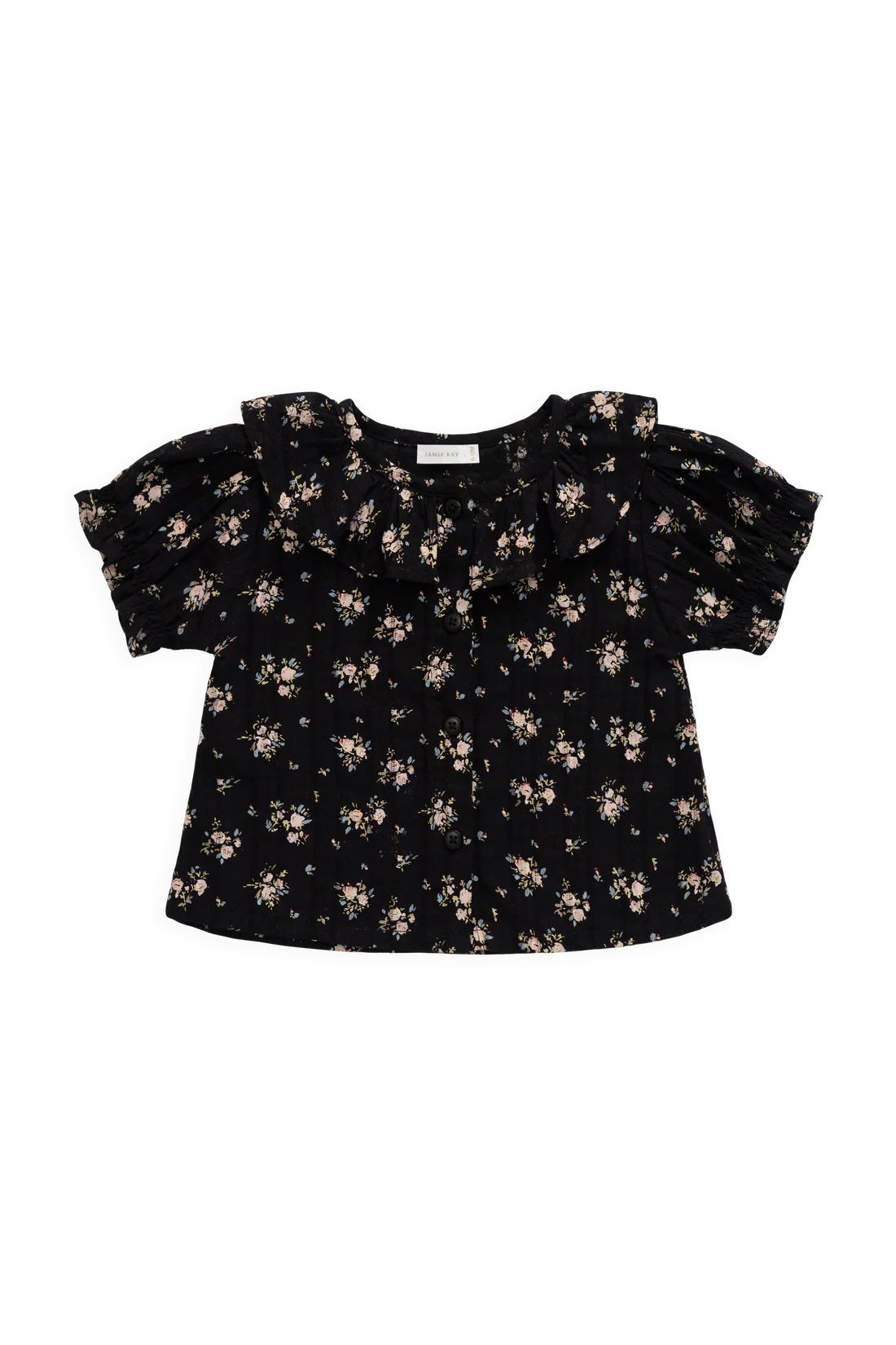 Organic Cotton Alora Top - Cassie Caviar