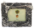 Detailed pewter picture frame with assorted hunting equipment pf61