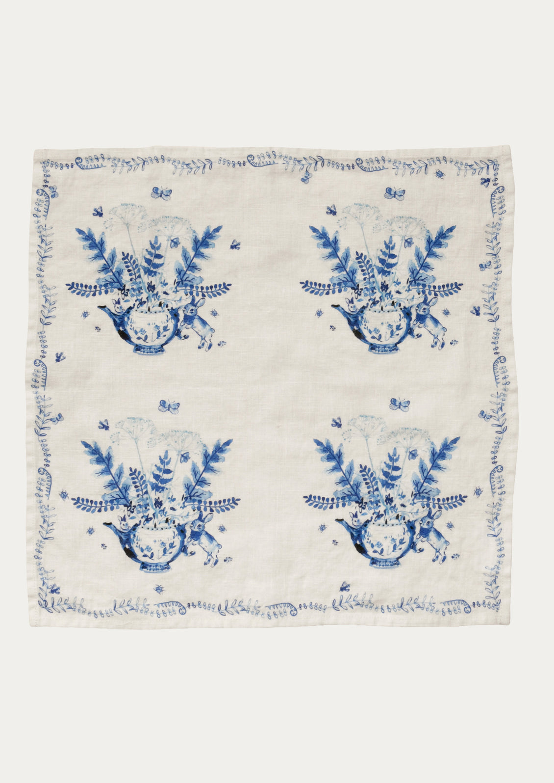 Toile Rabbit Napkin Set
