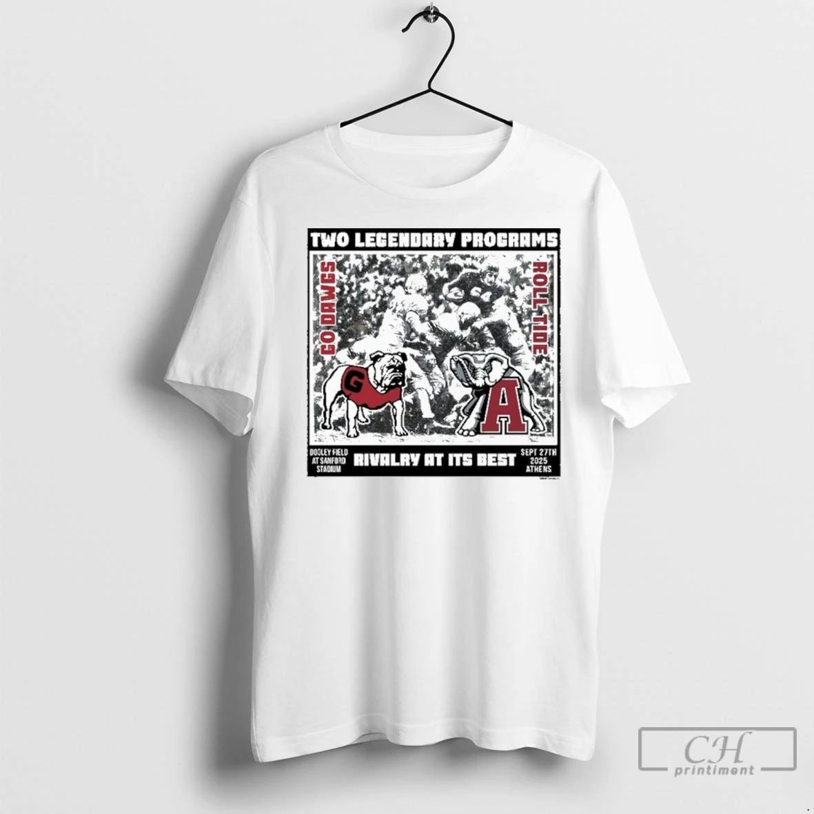 Premium University Of Georgia Football Vs Alabama Gameday Rivalry At Its Best Unisex T-shirt, Sweatshirt, Hoodie, Long Sleeve Tee